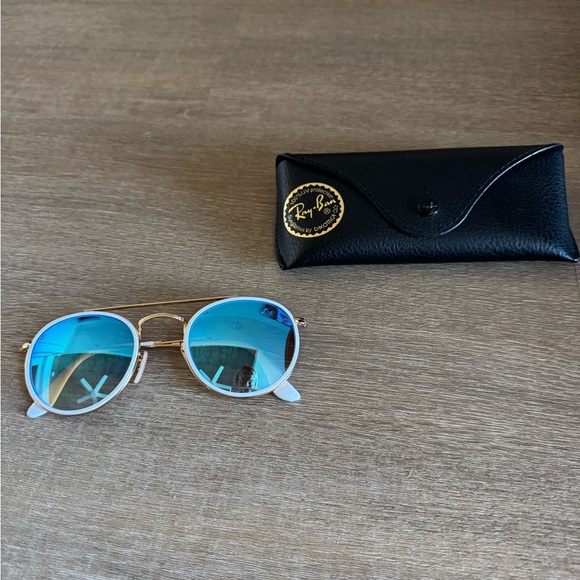 Ray Ban Round Double Bridge Sunglasses - Picture 1 of 2